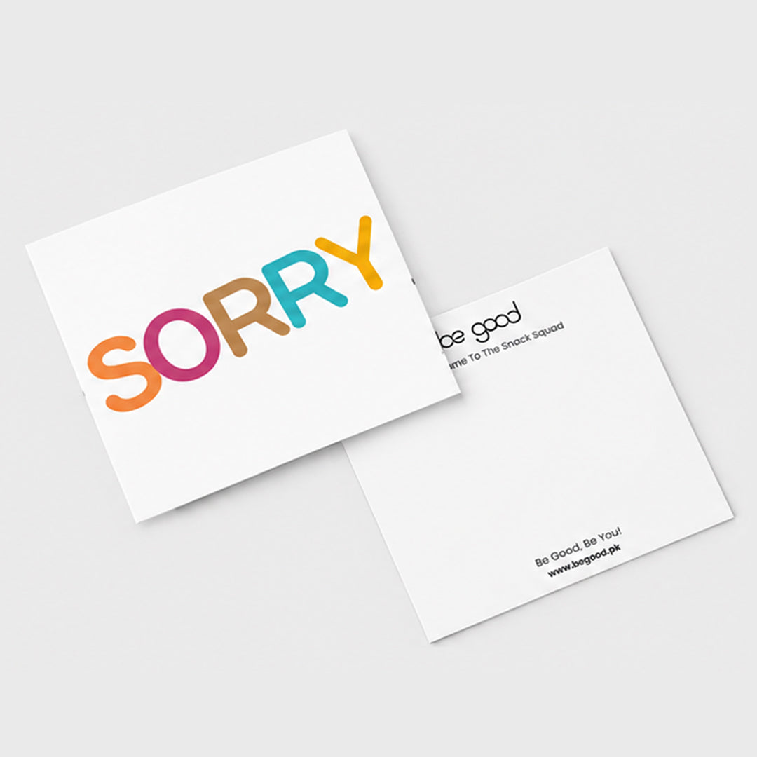 Sorry Card