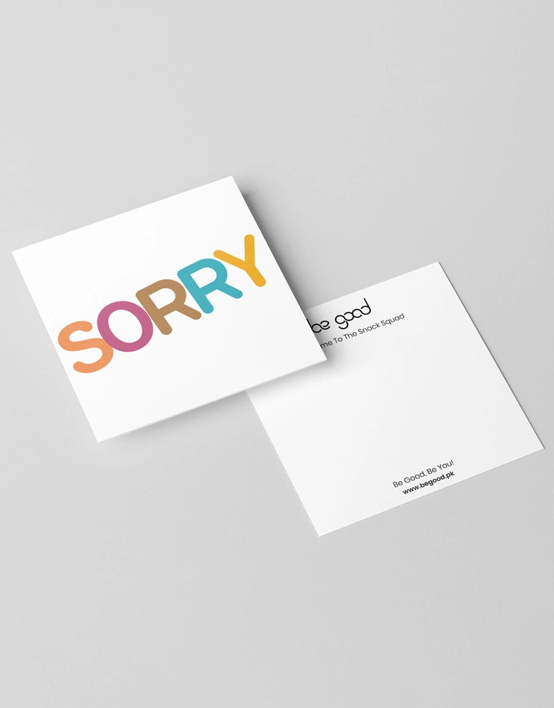 Sorry Card